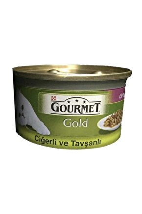 Gold Çifte Lezzet Ciğerli Ve Tavşanlı Yetişkin Kedi Konserve Yaş Maması 85 gr