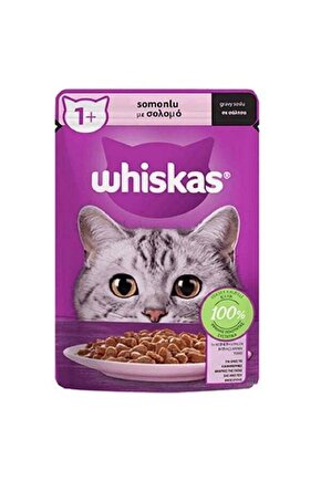 Pouch Sos Içerisinde Somonlu Yetişkin Konserve Kedi Maması 85 gr