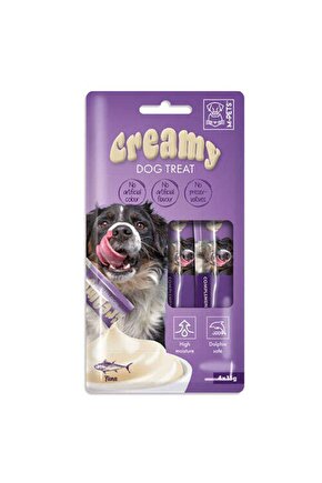 Creamy Ton Balıklı Etli Ek Besin Ve Köpek Ödülü 4x15 gr