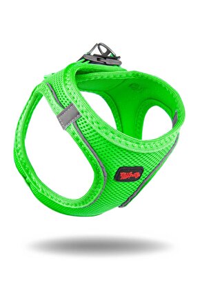 Air-mesh Harness Köpek Göğüs Tasması Neon Yeşil