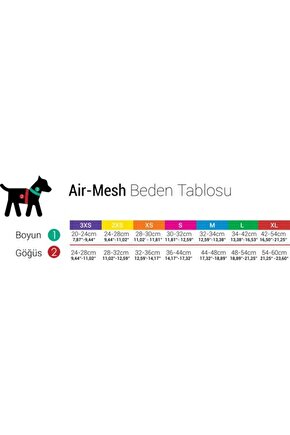 Air Mesh Neon Sarı Göğüs Tasması Xl