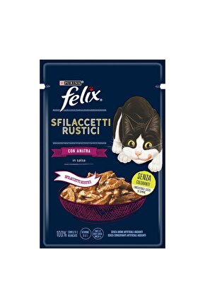 Felixgustosi Sfilaccetti Ördekli Yaş Kedi Maması 80gr