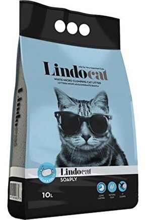 Lindocat Sabunlu Topaklaşan Kalın Taneli Kedi Kumu 10 Lt - 8006455001311