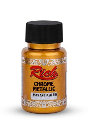 Akrilik Boya Chrome Metalik 50 Cc Antik Altın 1549