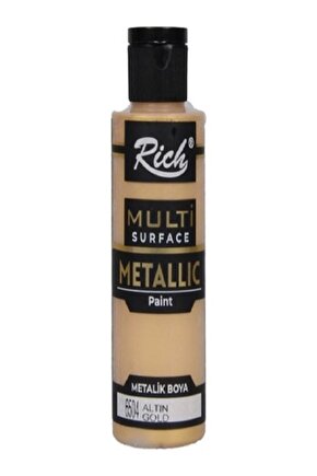 Multi Surface Metallic Paint - Metalik Boya (her Yüzeyde Kullanılır 03711altın