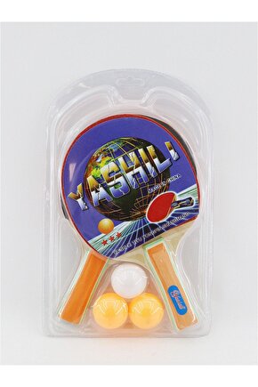 Yashili Masa Tenis Raketo Ikili + 3 Top