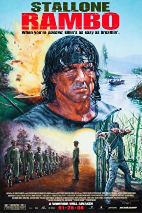 Rambo (2008) 5 AFİŞ - POSTER ( FOLYO ) - AFİŞ - POSTER-5286