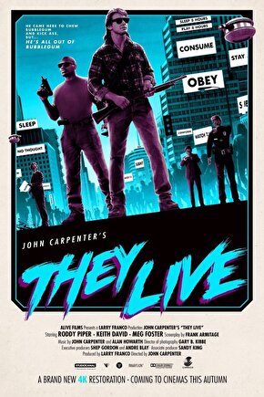 They Live (1988) AFİŞ - POSTER ( FOLYO ) - AFİŞ - POSTER-8119