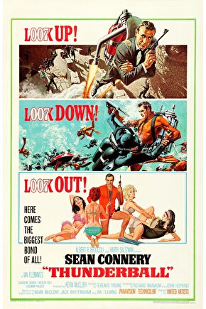 Thunderball (1965) 1 AFİŞ - POSTER ( FOLYO ) - AFİŞ - POSTER-8205