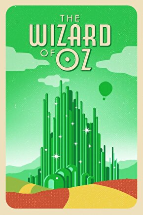 The Wizard of Oz (1939) 5 AFİŞ - POSTER ( FOLYO ) - AFİŞ - POSTER-8087