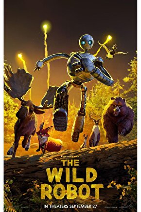 The Wild Robot (2024) 0005 AFİŞ - POSTER ( FOLYO ) - AFİŞ - POSTER-8074