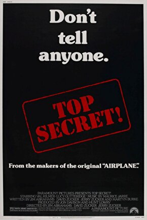 Top Secret! (1984) AFİŞ - POSTER ( FOLYO ) - AFİŞ - POSTER-8291