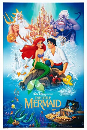 The Little Mermaid (1989) 7 AFİŞ - POSTER ( FOLYO ) - AFİŞ - POSTER-7456