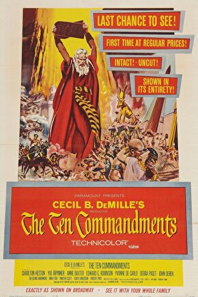 The Ten Commandments (1956) 2 AFİŞ - POSTER ( FOLYO ) - AFİŞ - POSTER-7961