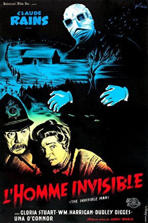 The Invisible Man (1933) 2 AFİŞ - POSTER ( FOLYO ) - AFİŞ - POSTER-7286