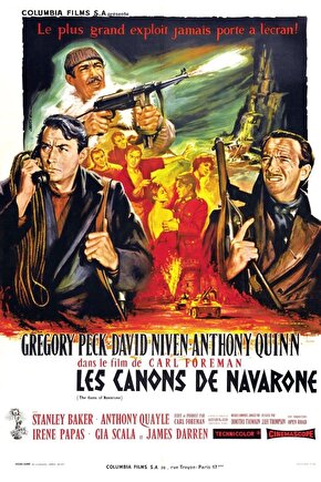 The Guns of Navarone (1961) 2 AFİŞ - POSTER ( FOLYO ) - AFİŞ - POSTER-7114