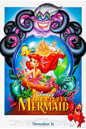 The Little Mermaid (1989) 5 AFİŞ - POSTER ( FOLYO ) - AFİŞ - POSTER-7454