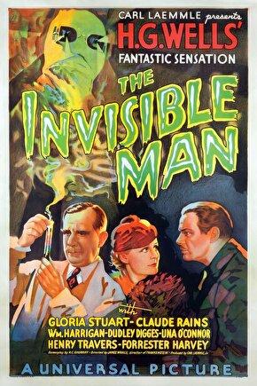 The Invisible Man (1933) 1 AFİŞ - POSTER ( FOLYO ) - AFİŞ - POSTER-7285