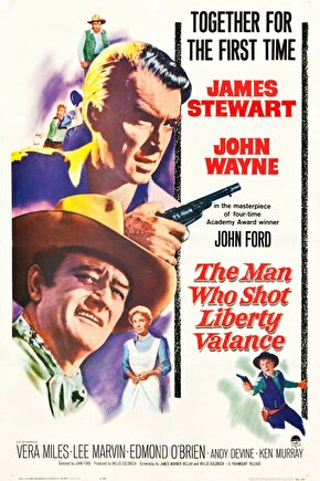 The Man Who Shot Liberty Valance (1962) 2 AFİŞ - POSTER ( FOLYO ) - AFİŞ - POSTER-7552