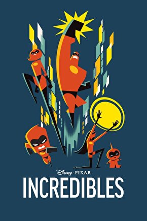 The Incredibles (2004) 4 AFİŞ - POSTER ( FOLYO ) - AFİŞ - POSTER-7281