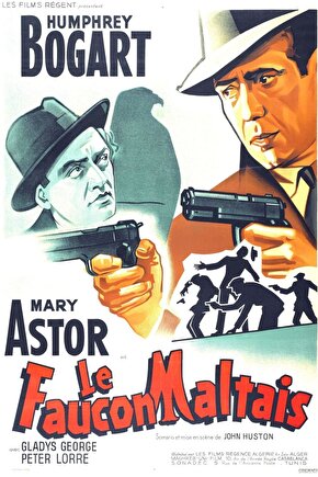 The Maltese Falcon (1941) 3 AFİŞ - POSTER ( FOLYO ) - AFİŞ - POSTER-7542