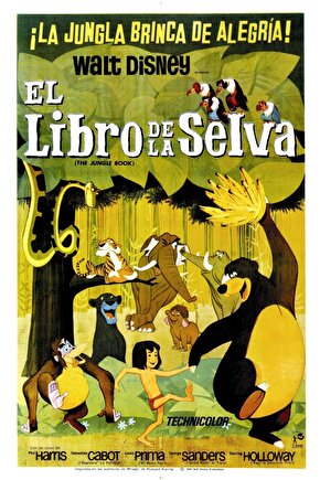 The Jungle Book (1967) 6 AFİŞ - POSTER ( FOLYO ) - AFİŞ - POSTER-7310