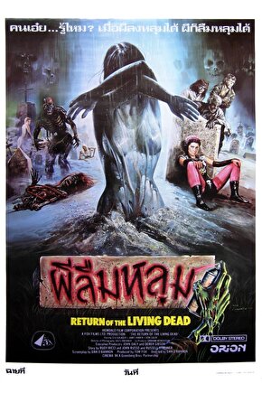 The Return of the Living Dead (1985) 4 AFİŞ - POSTER ( FOLYO ) - AFİŞ - POSTER-7798