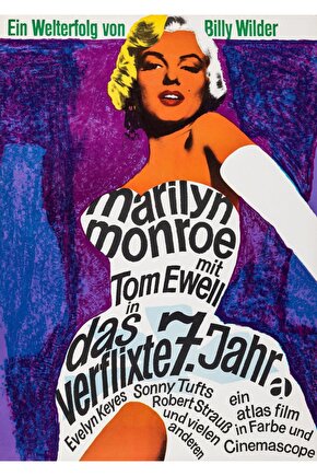 The Seven Year Itch (1955) 5 AFİŞ - POSTER ( FOLYO ) - AFİŞ - POSTER-7846