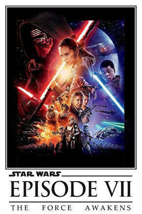 Star Wars The Force Awakens (2015) 12 AFİŞ - POSTER ( FOLYO ) - AFİŞ - POSTER-6138