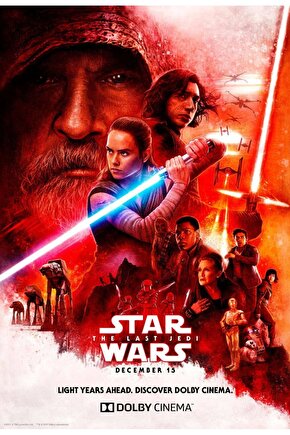 Star Wars The Last Jedi (2017) 24 AFİŞ - POSTER ( FOLYO ) - AFİŞ - POSTER-6169