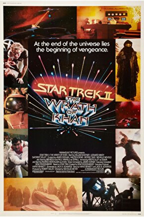 Star Trek II The Wrath of Khan (1982) 2 AFİŞ - POSTER ( FOLYO ) - AFİŞ - POSTER-6045