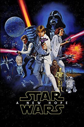 Star Wars (1977) AFİŞ - POSTER ( FOLYO ) - AFİŞ - POSTER-6092