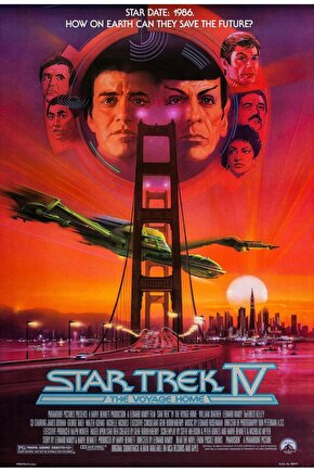 Star Trek IV The Voyage Home (1986) 4 AFİŞ - POSTER ( FOLYO ) - AFİŞ - POSTER-6057