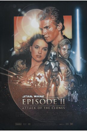 Star Wars Episode II - Attack of the Clones (2002) 2 AFİŞ - POSTER ( FOLYO ) - AFİŞ - POSTER-6105