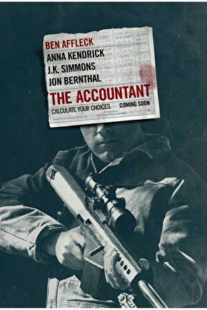 The Accountant (2016) 1 AFİŞ - POSTER ( FOLYO ) - AFİŞ - POSTER-6481