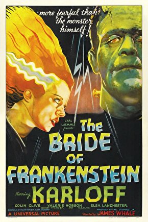 The Bride of Frankenstein (1935) 2 AFİŞ - POSTER ( FOLYO ) - AFİŞ - POSTER-6659