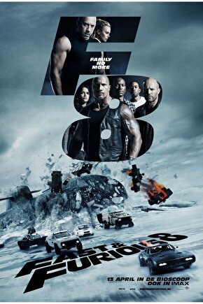 The Fate of the Furious (2017) 4 AFİŞ - POSTER ( FOLYO ) - AFİŞ - POSTER-6925