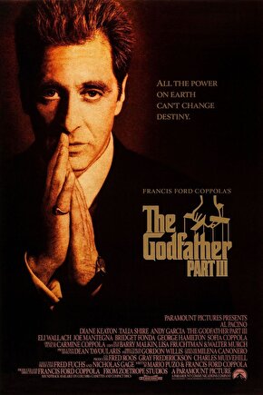 The Godfather Part III (1990) 2 AFİŞ - POSTER ( FOLYO ) - AFİŞ - POSTER-7034