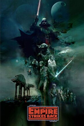 The Empire Strikes Back (1980) 6 AFİŞ - POSTER ( FOLYO ) - AFİŞ - POSTER-6809