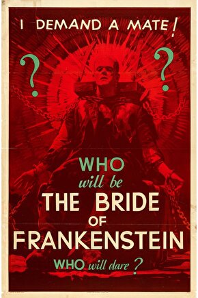 The Bride of Frankenstein (1935) 4 AFİŞ - POSTER ( FOLYO ) - AFİŞ - POSTER-6661