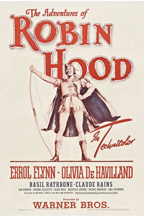 The Adventures of Robin Hood (1938) AFİŞ - POSTER ( FOLYO ) - AFİŞ - POSTER-6507