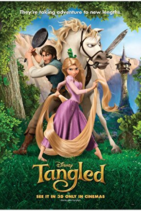 Tangled (2010) 1 AFİŞ - POSTER ( FOLYO ) - AFİŞ - POSTER-6345