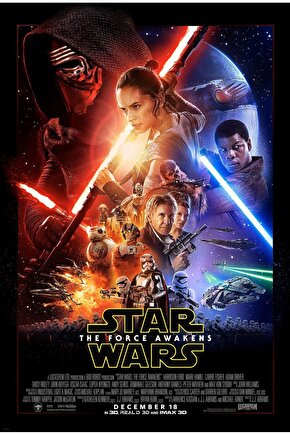 Star Wars The Force Awakens (2015) 11 AFİŞ - POSTER ( FOLYO ) - AFİŞ - POSTER-6137