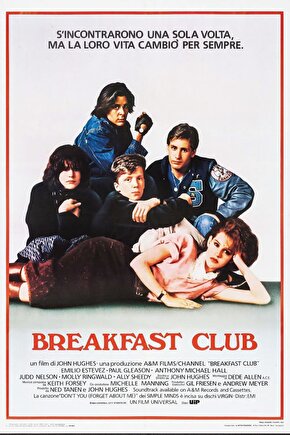 The Breakfast Club (1985) 1 AFİŞ - POSTER ( FOLYO ) - AFİŞ - POSTER-6654