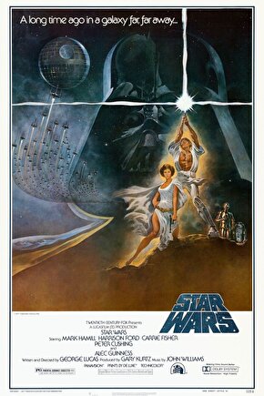 Star Wars (1977) 00012 AFİŞ - POSTER ( FOLYO ) - AFİŞ - POSTER-6089