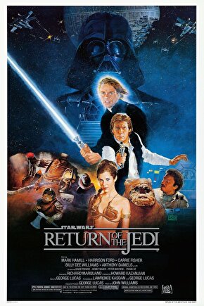 Star Wars Return of the Jedi (1983) 2 AFİŞ - POSTER ( FOLYO ) - AFİŞ - POSTER-6117