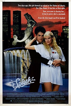 Splash (1984) AFİŞ - POSTER ( FOLYO ) - AFİŞ - POSTER-6009