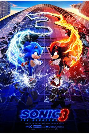 Sonic the Hedgehog 3 (2024) 0007 AFİŞ - POSTER ( FOLYO ) - AFİŞ - POSTER-5846