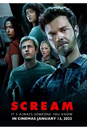 Scream (2022) 12 AFİŞ - POSTER ( FOLYO ) - AFİŞ - POSTER-5643