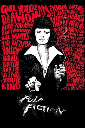 Pulp Fiction (1994) 0003 AFİŞ - POSTER ( FOLYO ) - AFİŞ - POSTER-5227